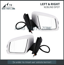 2PCS Left Right Side Mirror White w/Blind Spot For 2016-2019 Mercedes GLE 350 picture
