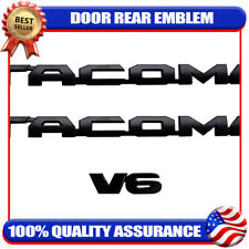 3PCS 3D Door Side Emblem For TACOMA V6 2016-2023 Rear Tailgate Badge Left Right picture
