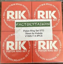 Riken Piston Ring STD 78mm for KUBOTA V1505-T (100% Taiwan Made) 4PK picture