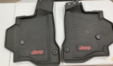 18-25 Jeep Wrangler 4 Door Rubber Floor Mats 82215202AE All Weather OEM Factory picture