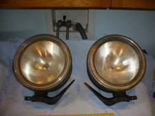 monogram brand  EARLY Original Vintage 1920’s 1930’s  HEAD LAMPS    OLD Car Auto picture