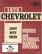 1975 Chevrolet Light Truck C/K Van Suburban Service/Overhaul Manual Supplement picture