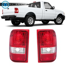 For 2001-2010 11 Ford Ranger Red Clear Left&Right Side Tail Light Tail Lamp Pair picture