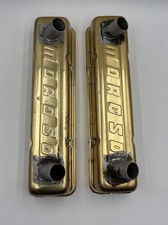 Vintage Moroso Gold Valve Covers BBC Aluminum picture