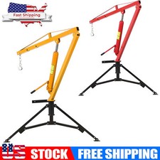 1000LBS Adjustable Hydraulic Receiver Hitch-Mount Pickup Truck Crane Swivel Lift picture