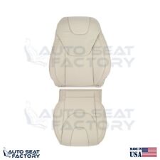 Fits 2013 - 2017 Ford Edge Titanium Perf. Driver Top Bottom Tan Vinyl Seat Cover picture