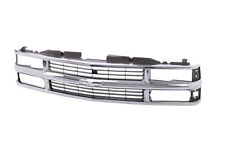 Chrome Grille w/Black Insert For 94-99 Chevy C/K Pickup Suburban Tahoe Blazer picture