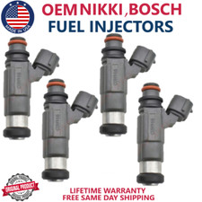 x4 GENUINE BOSCH/NIKKI Fuel Injectors For 1999-2002 Suzuki Vitara 1.6L/2.0L I4 picture