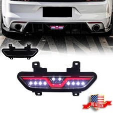 Smoked Lens LED Rear Fog Lamp/F1 Strobe Reverse Light For 2015-2017 Ford Mustang picture