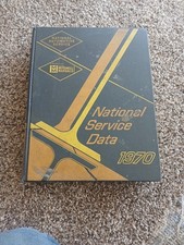 1970 NATIONAL SERVICE DATA AUTO REPAIR Manual picture