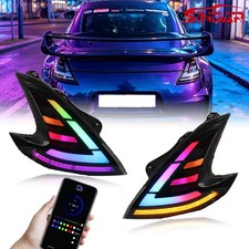 SINDAR FULL RGB 2009-2021 For Nissan 370Z Smoked Tail Lights Sequential Pair picture