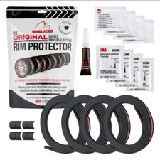 Rimblades Original Curved Alloy Wheel Rim Protectors Universal Fit - Dark Gray picture