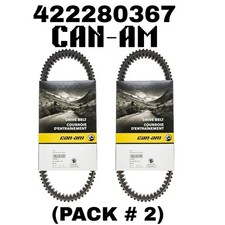 2 Pack-Genuine Can-Am OEM 422280367 Drive Belt for Maverick Renegade Commander picture