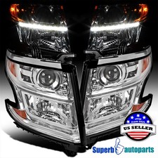 Fits 2015-2020 Chevy Tahoe Suburban Projector Headlights Signal Lamps 15-20 Bar picture