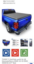 Tyger Auto T1 Soft Roll-Up Truck Bed Tonneau Cover picture