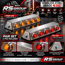 Universal Short Version Under Mirror/Bumper Light Bars Pair Set LIGHTS INCLUDED picture