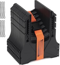 10FT RV Sewer Hose Support, Black Tank Hose Holder with Rubber Band Carry Strap picture