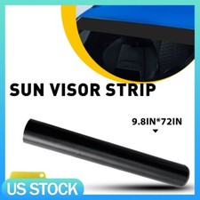 60x10'' Window Tint Windshield Sun Visor Vinyl PVC Decal Sticker matte black picture