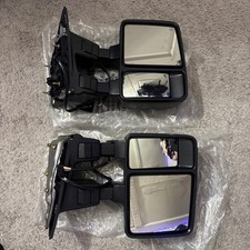Power Heated Tow Mirrors w/ Smoke Turn Signal For 08-16 Ford F250/F350/F450/F550 picture