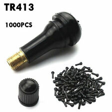 LOT 1000pcs TR 413 Short Rubber Tubeless Snap-In Tyre Tire Valve Stems Black picture