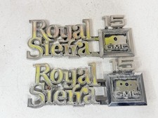 NOS 1976-1980 GMC Royal Sierra 15 Fender Emblems Plate Badges PAIR ☆ RARE OEM picture