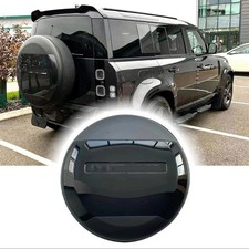 Santorini Black Spare Tire Wheel Cover for LR Defender 110 90 130 2020-2026 picture