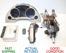 04 - 06 AUDI A4 B6 3.0L CONVERTIBLE IGNITION SET KEY LOCK MODULE GAUGE OEM 62K picture