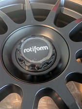 19x8.5 +45 Rotiform DTM R168 5x112,5x120 Satin Black Wheels (Set of 4) picture