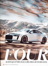 2011 Audi Quattro Concept and Sport 1981 Road Test Car Print Article J319 picture