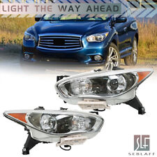 For 2014-2015 Infiniti QX60 HID Chrome Projector Headlights Assembly Left+Right picture