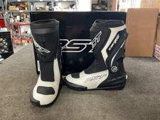 RST Tractech EVO D30 Boots Black White Size 7 103700WHI-40 Racing Demo Pair picture