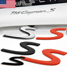 For Porsche 911 718 Panamera Cayenne Cayman Etc S Badge Rear Trunk Emblem picture