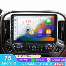 GPS Carplay Stereo Radio For 2014-2018 Chevrolet Silverado GMC Sierra Android 15 picture