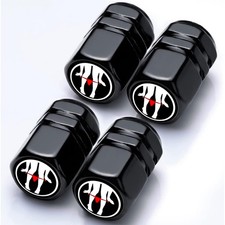 4Pack Funny Tire Valve Caps Universal Underwear falls off Black, Black picture