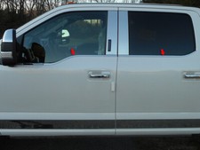 Stainless Chrome Window Sill Trim 4PCS for Ford Superduty Crew 17-22 | WS57323 picture