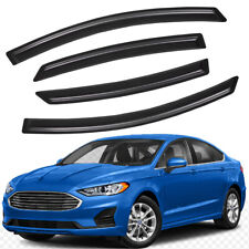 Fits 2013-2020 Ford Fusion Tape-on Window Visor Deflectors Rain Guard Vent Shade picture