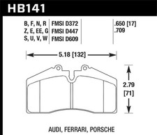 Fits Hawk 94-96 Ferrari 456GT Rear / 91-94 Porsche 911 Rear / 94-98 Porsche 911 picture