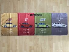 Mitsubishi Lancer EVO Flag Engines Evolution CD9A CE9A CP9A Banner 2x6 ft Poster picture