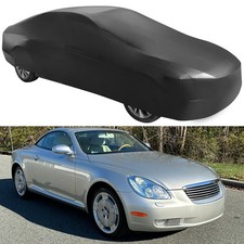 Waterproof Full Car Cover Black Outdoor Indoor Satin Stretch For LEXUS LF-A SC picture