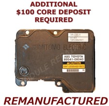 REMAN 02-03 Toyota Sienna ABS Pump Control Module EBCM EXCHANGE ANTI LOCK BRAKE picture