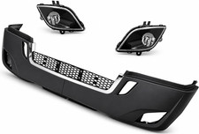 QSC Complete Bumper w/ Chrome & Fog Lamp Pair for Freightliner Cascadia 2018+  picture
