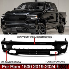 NEW Painted Diamond Black PXJ Front Bumper New Body Style For 2019-2024 RAM 1500 picture