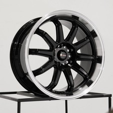 18x8.5/18x9.5 Vors SP2 5x114.3 35/35 Black Wheels Rims Set(4) 73.1 picture
