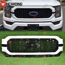 Oxford White Front Bumper Grille Upper Grill Fit For 2021-2023 Ford F150 F-150 picture