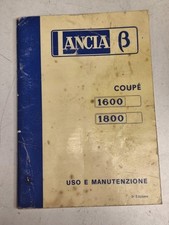 Lancia Beta Coupe' 1600 1800 Edition Use and Maintenance Manual Booklet picture