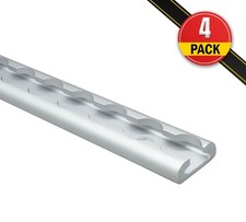 4PK Aluminum 8' L-Track Trailer Tie Down Rail for Trailer - 2,225 lbs BS, Silver picture
