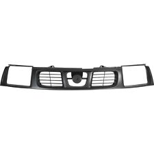 Grille For 1998-2000 Nissan Frontier Plastic Black Shell and Insert picture