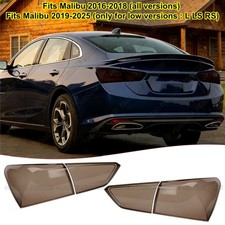 Smoked Black Tail Light Cover Guard Fit For Chevy Malibu 2016-2018 2019-2025 picture