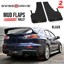 Swiss Drive Rally Carbon Fiber Basic Universal Mud Flaps Car Set of 2 Pcs BLACK picture