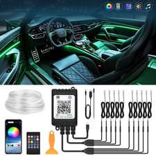 RGB 10-in-1 Car Interior Strip Light Atmosphere APP-Control Ambient Lighting Kit picture